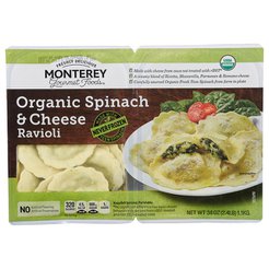 Ravioli Spinach & Cheese Org 2/19oz AF Req